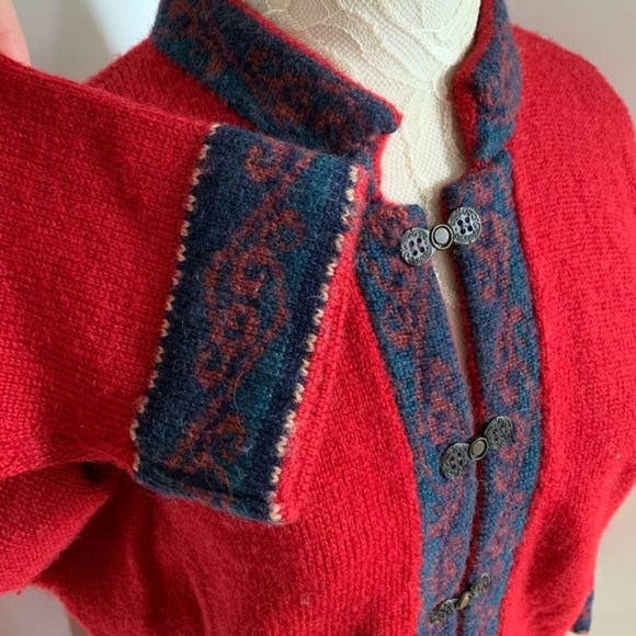 Vintage KOTARE Wool Cardigan New Zealand sz M - Picture 5 of 7